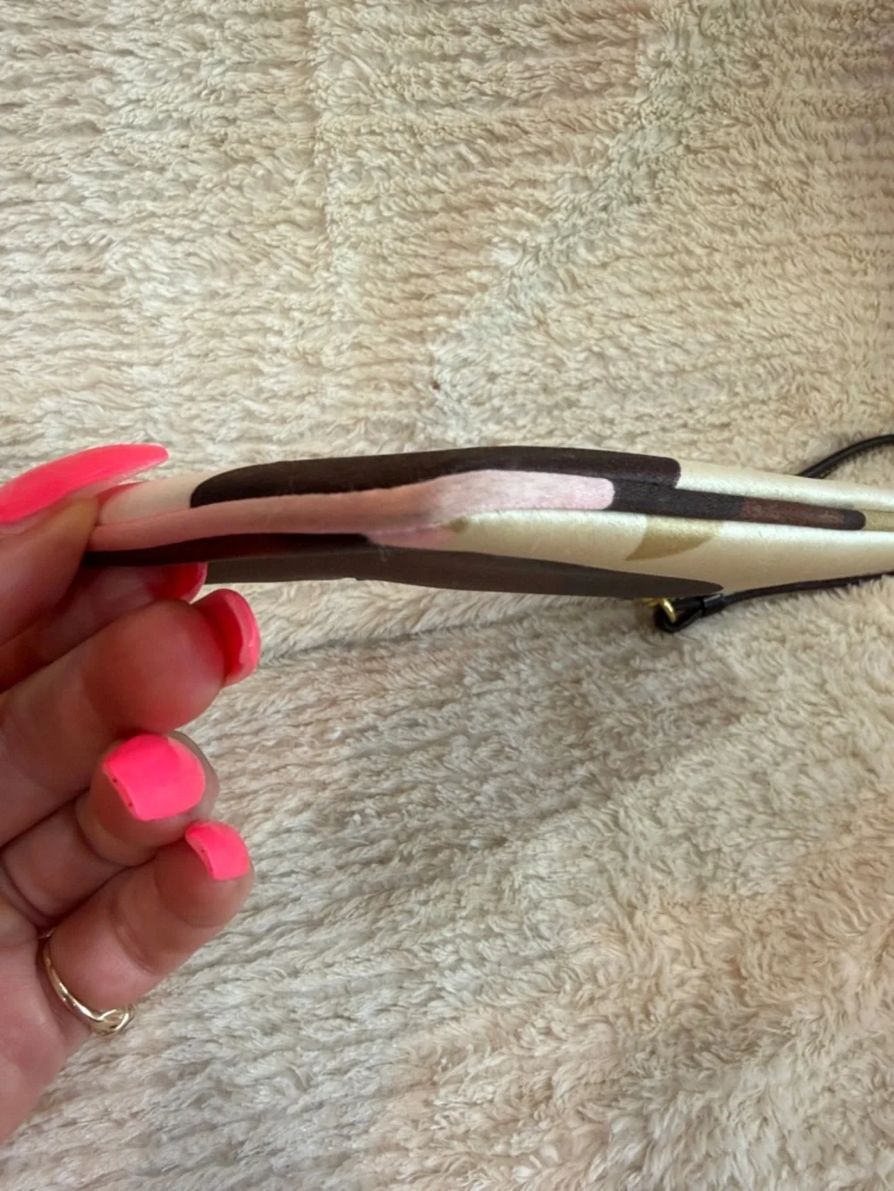 Coach Clutch Wristlet in Brown, Cream and Dark Brown - Picture 7 of 7